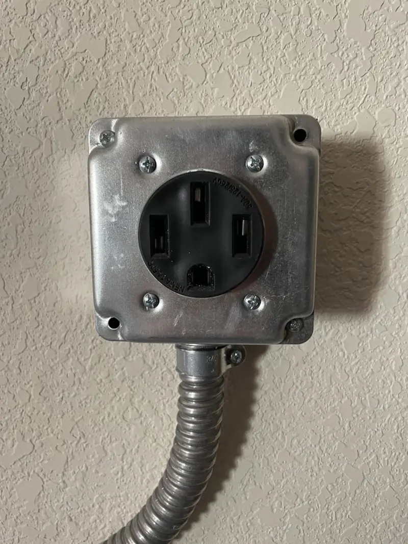 NEMA 14-50 outlet installed for Smart Home Electrical in Everett